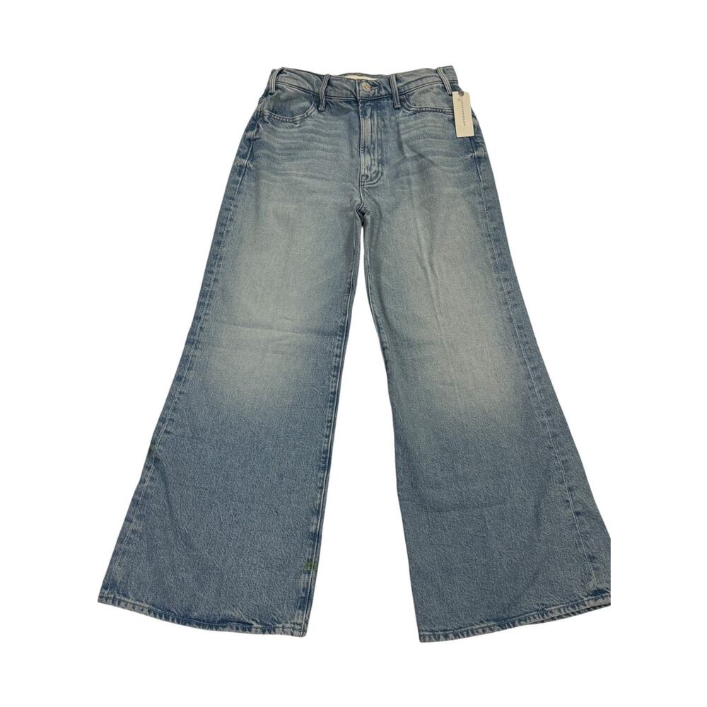 MOTHER Superior High Waist Wide Leg Jeans Women's Size 25 Light Wash NWT $258